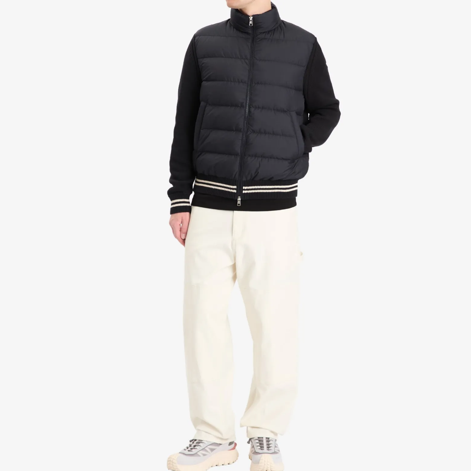 Moncler Hybrid Zip Through Jacket