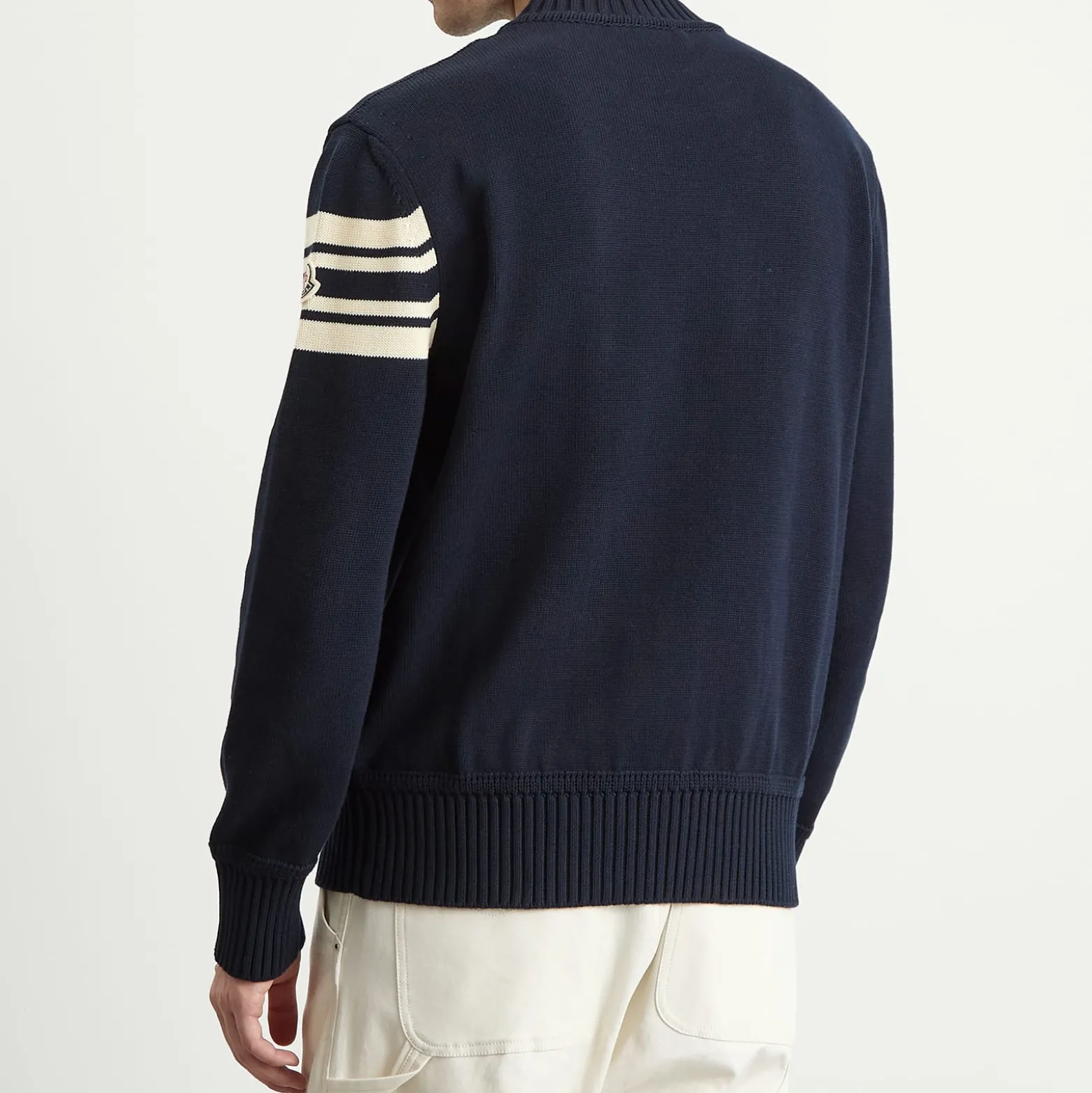 Moncler Logo Crew Neck Cotton Knitwear