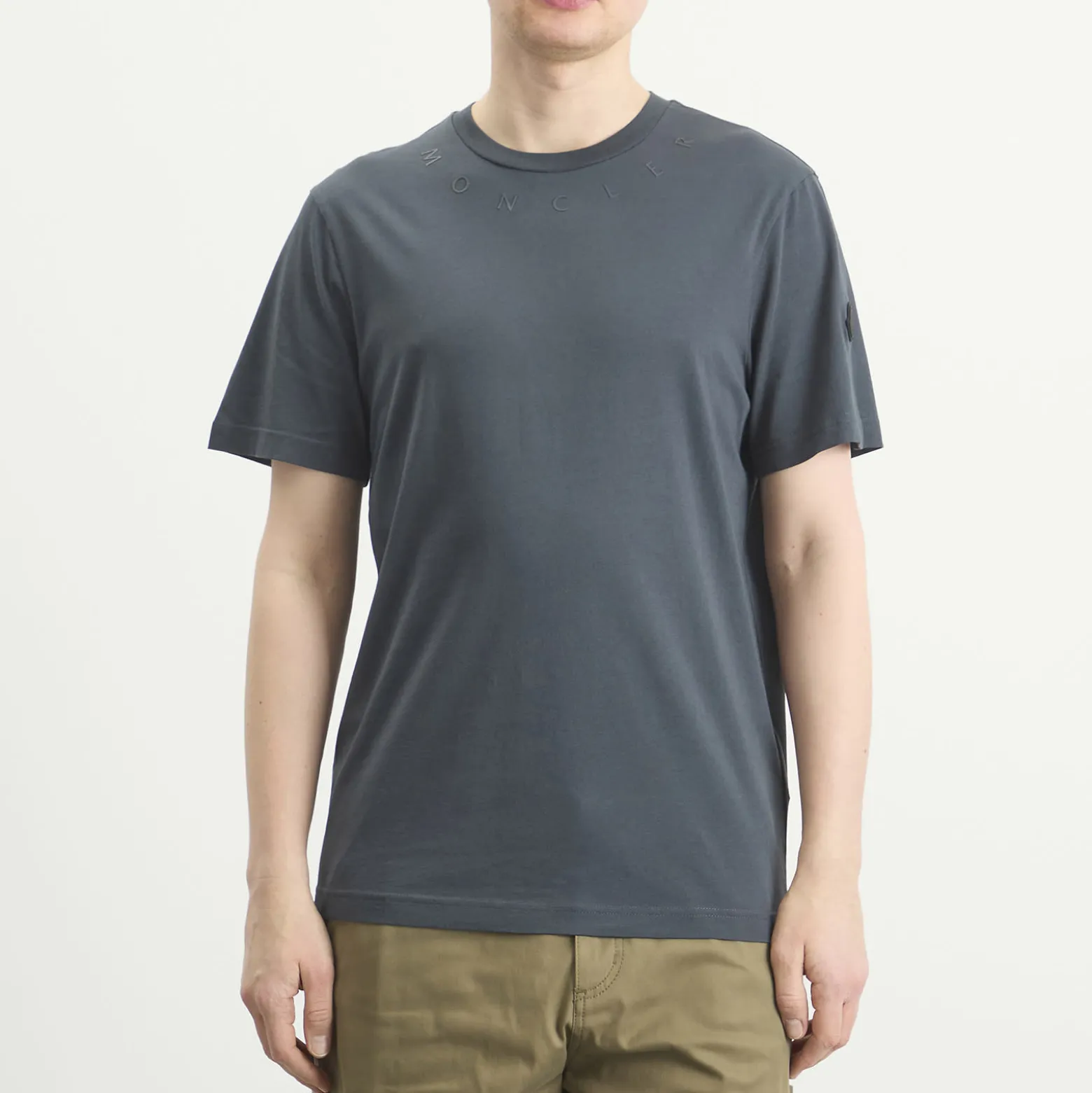 Moncler Neckline Logo Short Sleeve T-Shirt