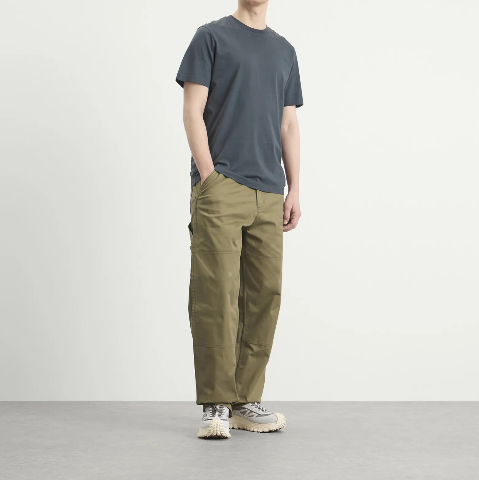 Moncler Neckline Logo Short Sleeve T-Shirt
