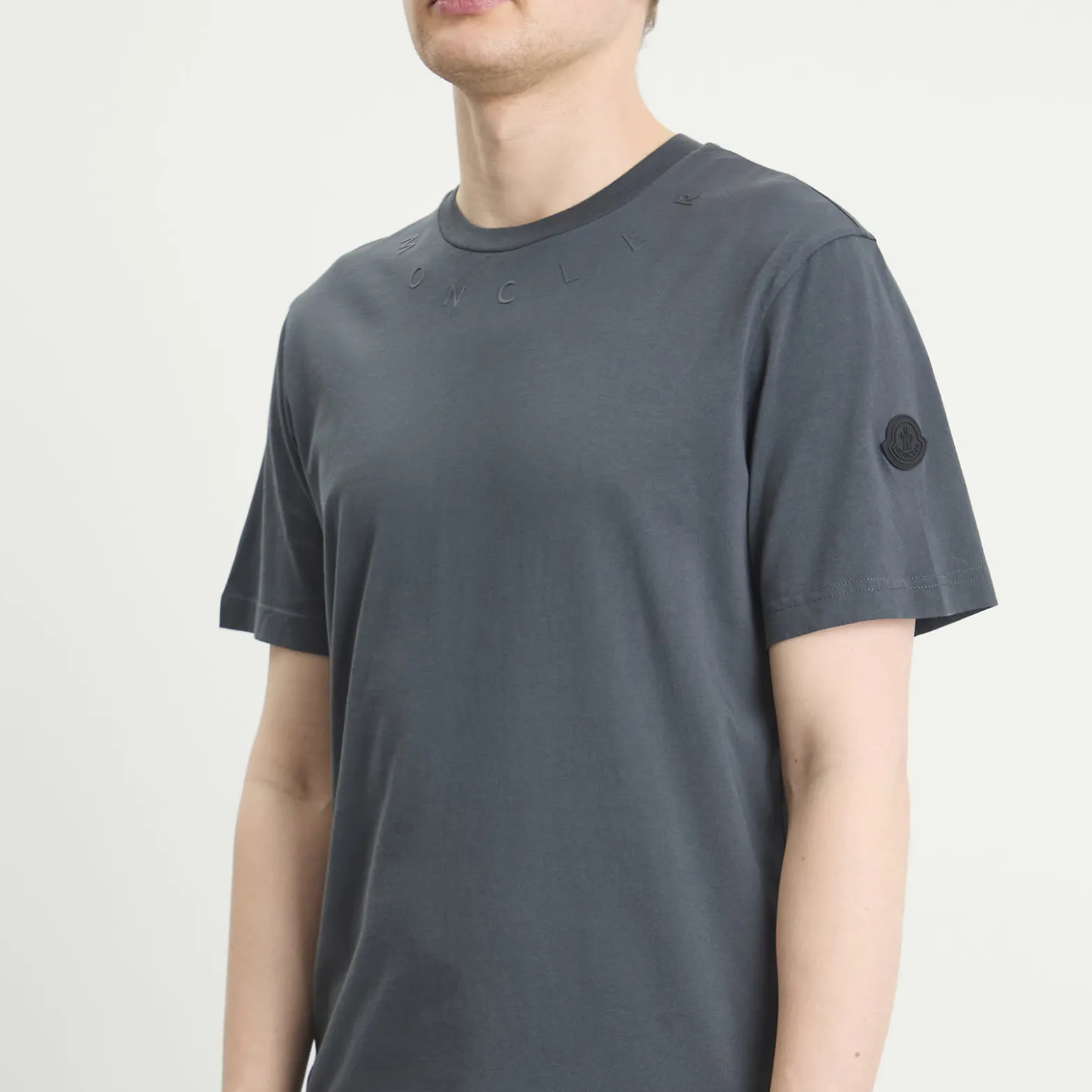 Moncler Neckline Logo Short Sleeve T-Shirt
