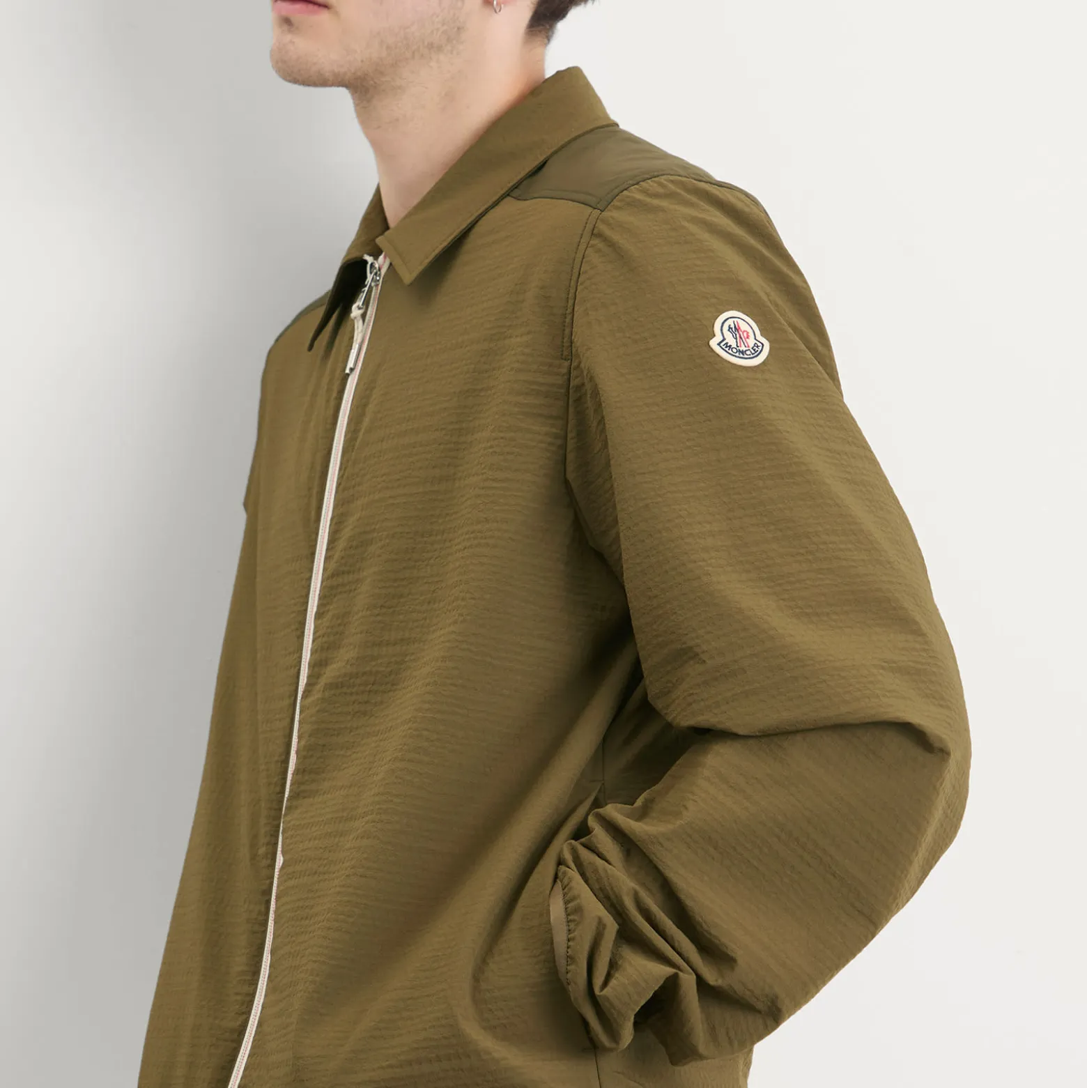 Moncler Nylon Seersucker Shirt