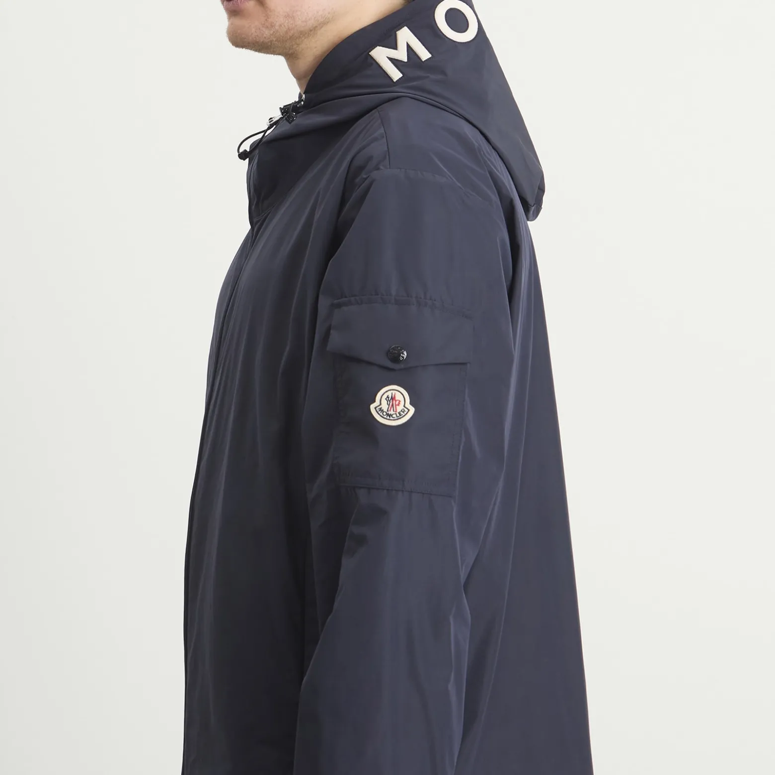 Moncler Sassiere Light Weight Logo Hooded Jacket