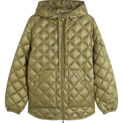 Moncler Shiny Quilted Hood Overshirt