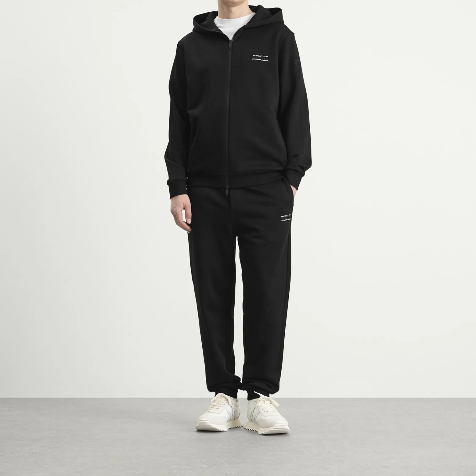 Moncler Stripe Logo Sweatpants