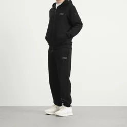 Moncler Stripe Logo Zip Up Hoodie