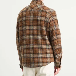 Moncler Stud Button Check Overshirt