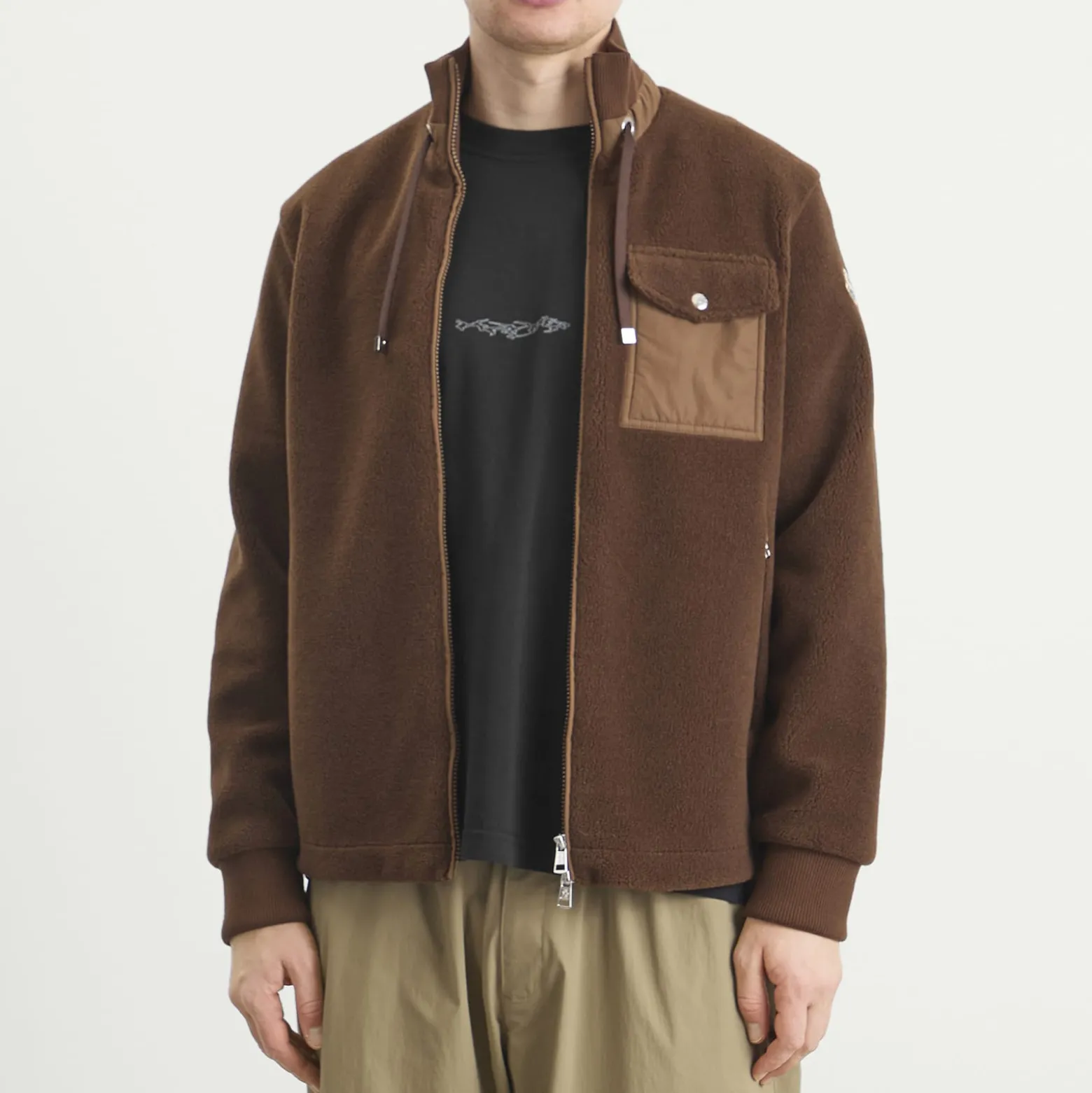 Moncler Teddy Fleece Zip Up Fleece