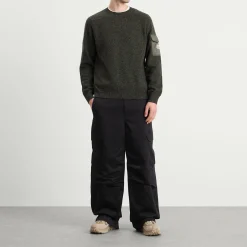 Moncler Wool Cashmere Mouline Crew Neck Jumper