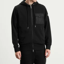 Moncler Zip Through Patch Hoodie