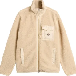 Moncler Zip Up Teddy Fleece Cardigan
