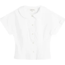 My Mum Made It Curved Collar Cap Sleeve Shirt