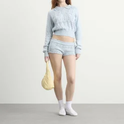 My Mum Made It Lace Knit Shorts