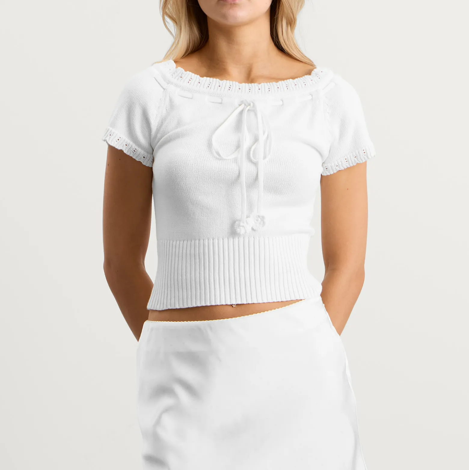 My Mum Made It Lace Knit Top