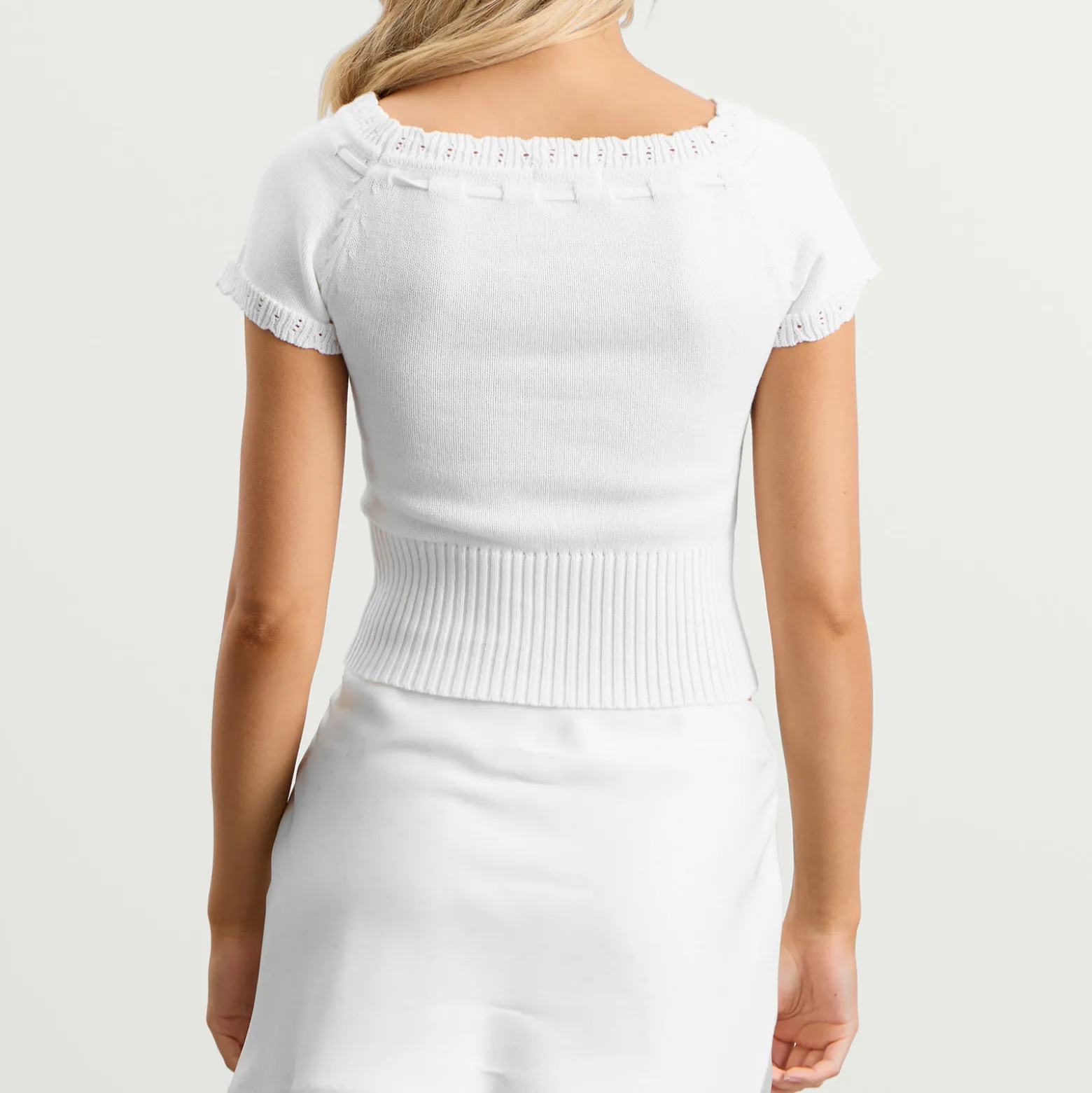 My Mum Made It Lace Knit Top