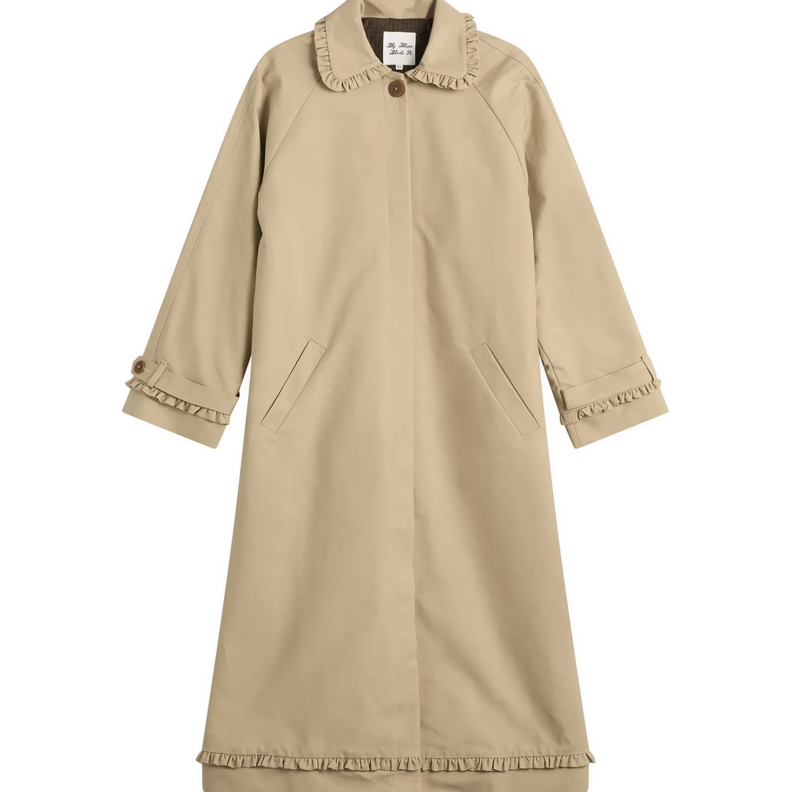 My Mum Made It Tailored Gather Trench Coat