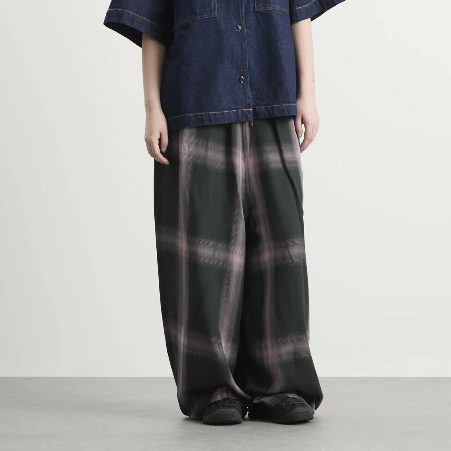 Needles H.D Rayon Plaid Pants