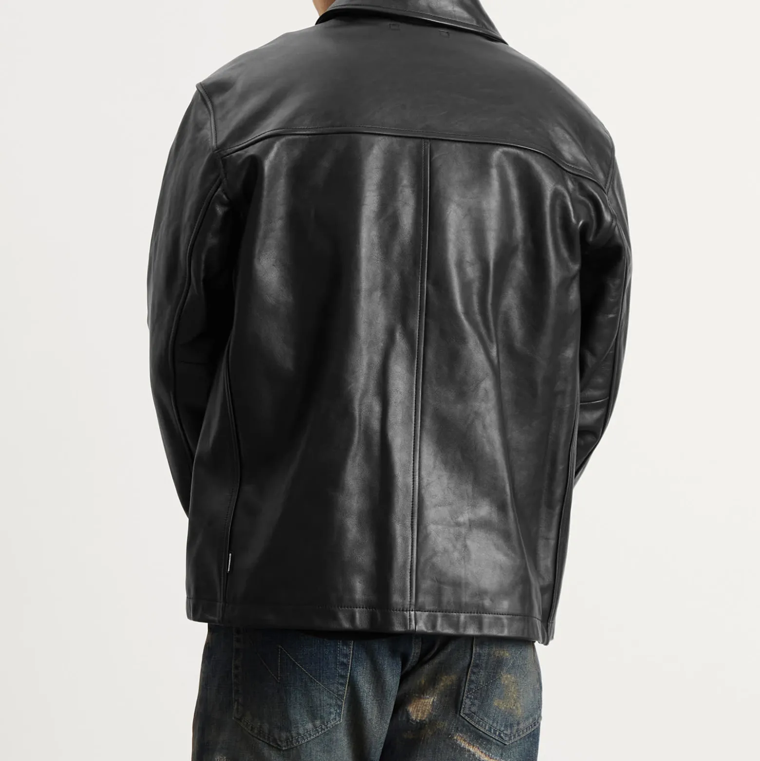 Neighborhood Leather Car Coat