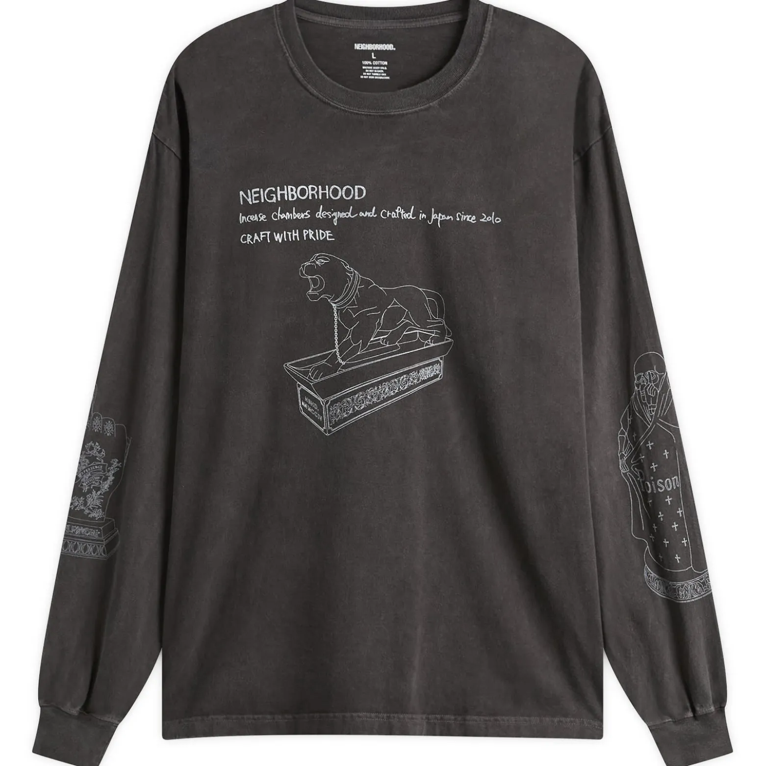 Neighborhood LS-8 Pigment Dyed Long Sleeve T-Shirt