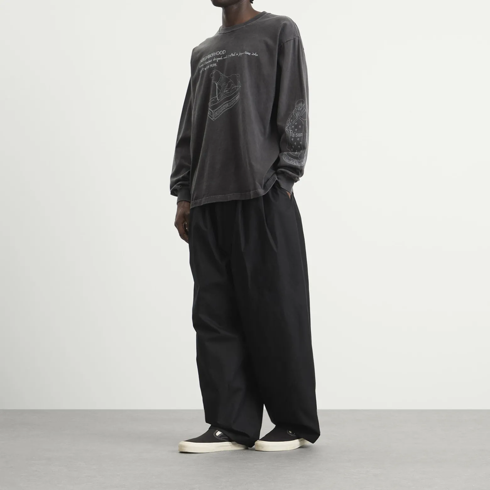 Neighborhood LS-8 Pigment Dyed Long Sleeve T-Shirt
