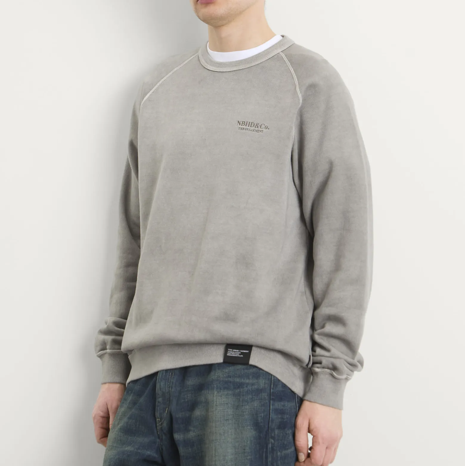 Neighborhood Pigment Dyed Logo Sweatshirt