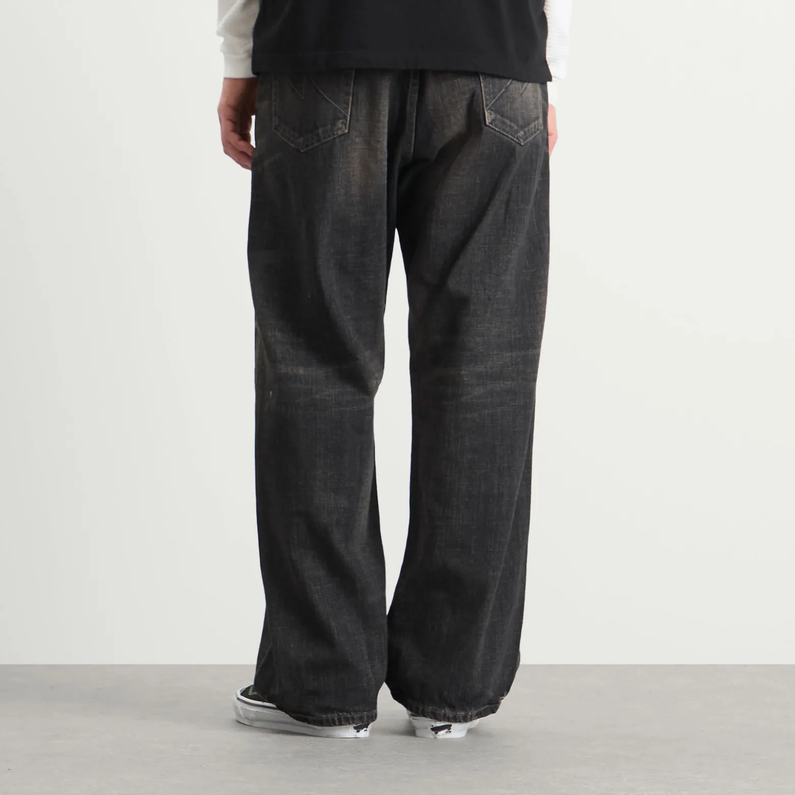 Neighborhood Washed Denim DP Wide Jeans