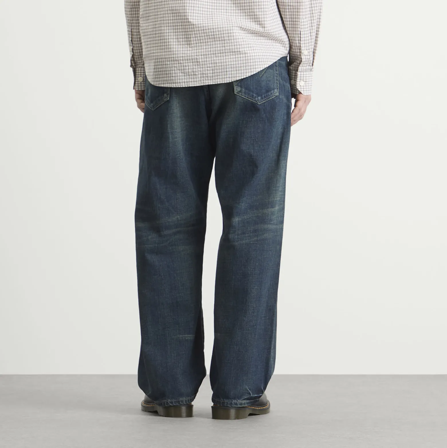 Neighborhood Washed Denim DP Wide Jeans
