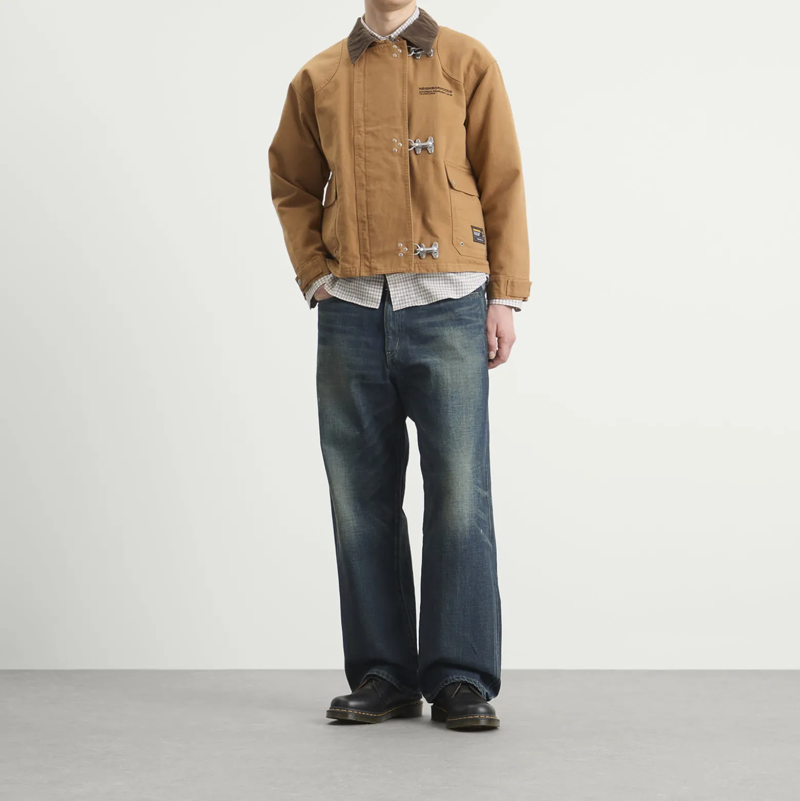 Neighborhood Washed Denim DP Wide Jeans