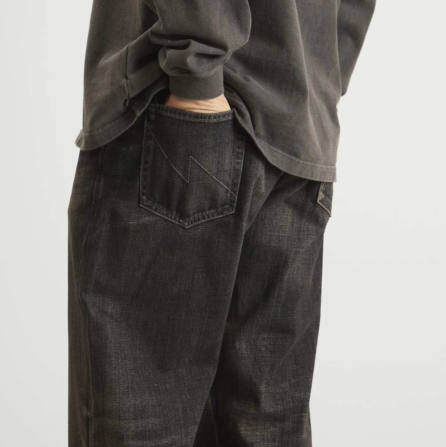 Neighborhood Wide Leg Selvedge Denim Jeans