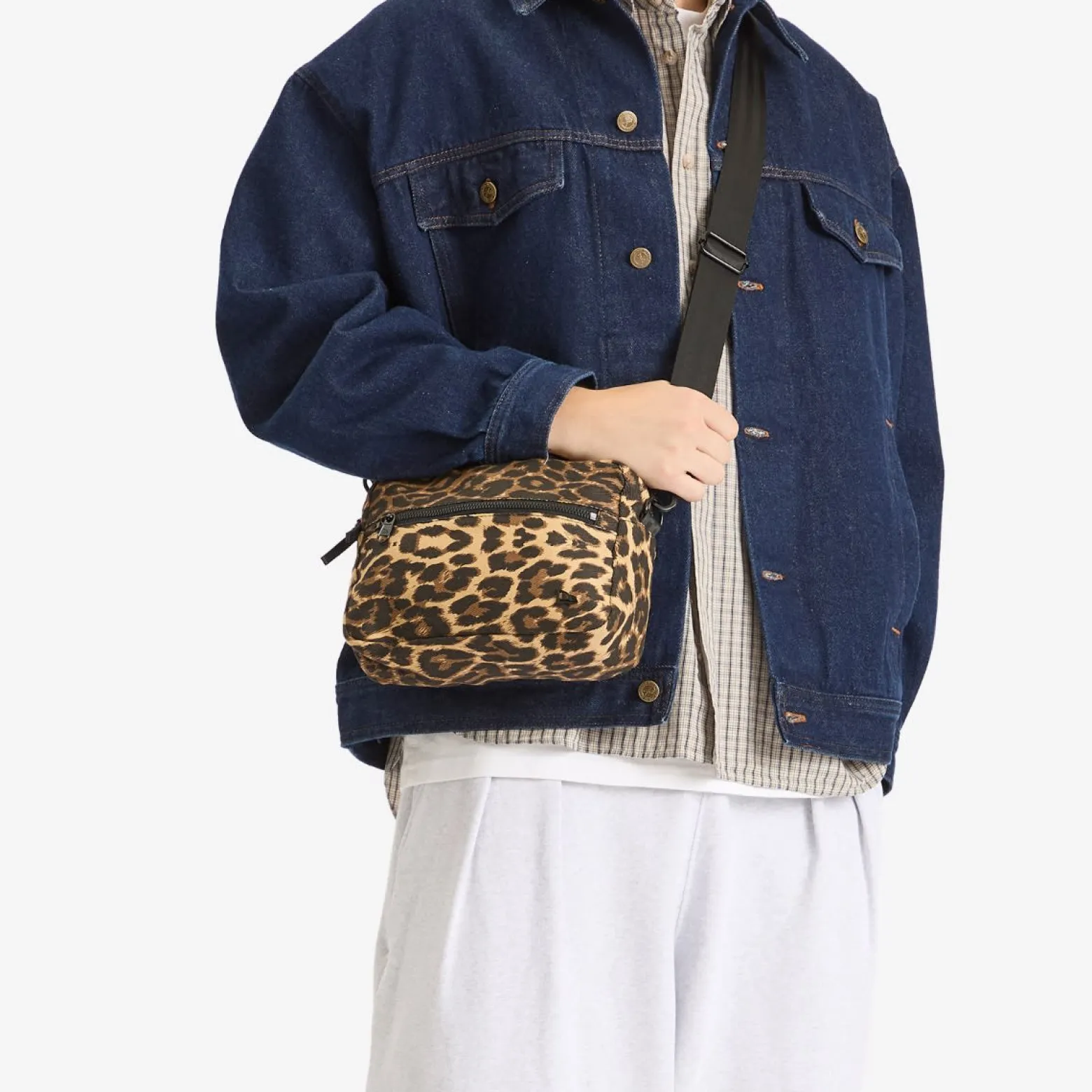 New Era Leopard Canvas Cross-Body Bag