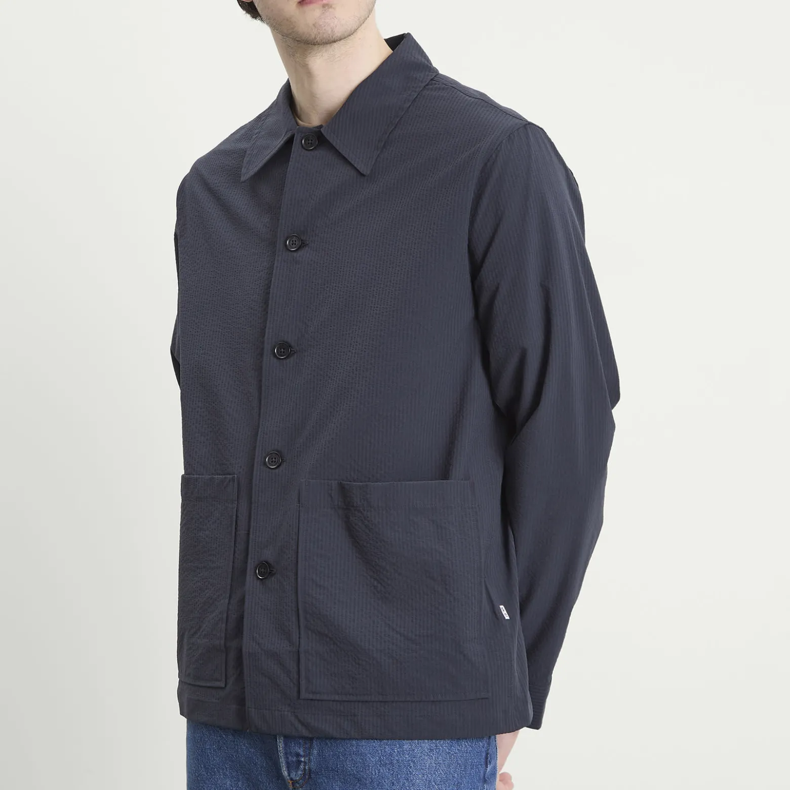NN07 Blaze Seersucker Shirt Jacket