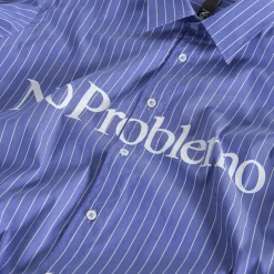 No Problemo Logo Stripe Poplin Shirt