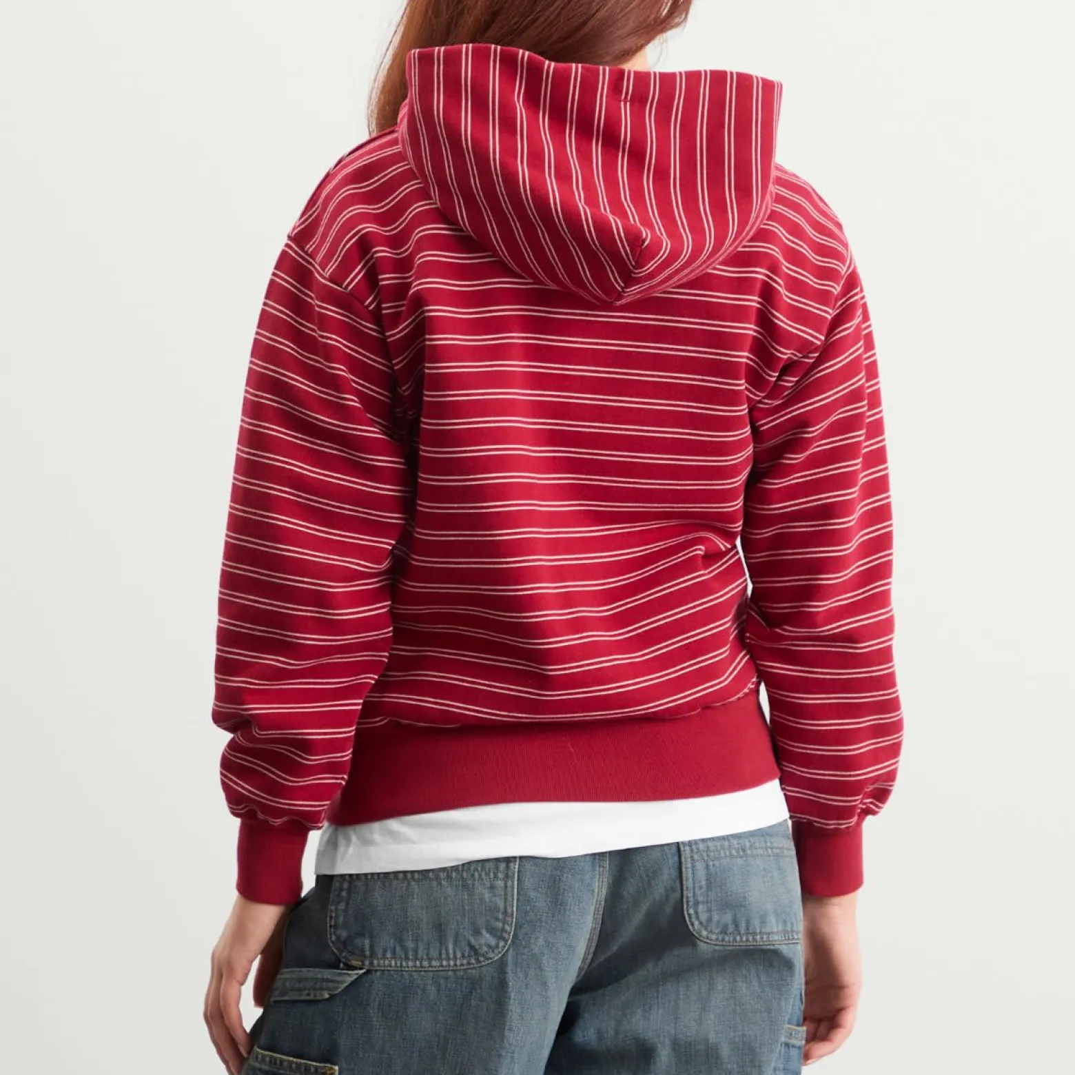 No Problemo Mini Problemo Stripe Zip Hoodie