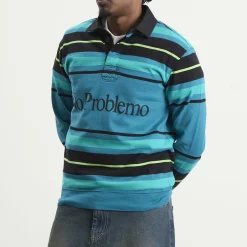 No Problemo Striped Rugby Shirt
