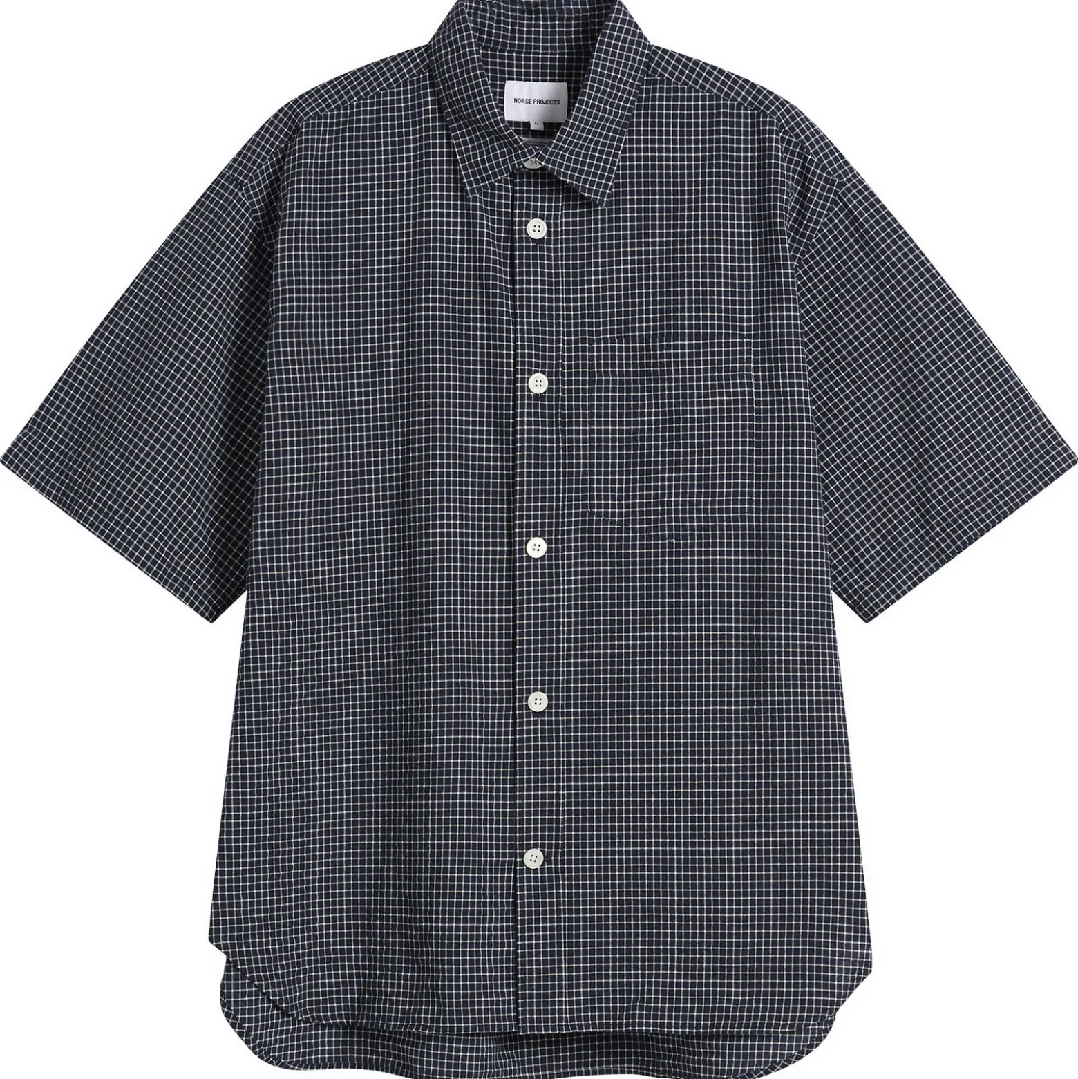 Norse Projects Espevik Oversized Check Short Sleeve Shirt