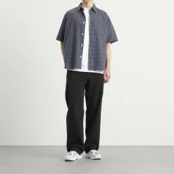 Norse Projects Espevik Oversized Check Short Sleeve Shirt