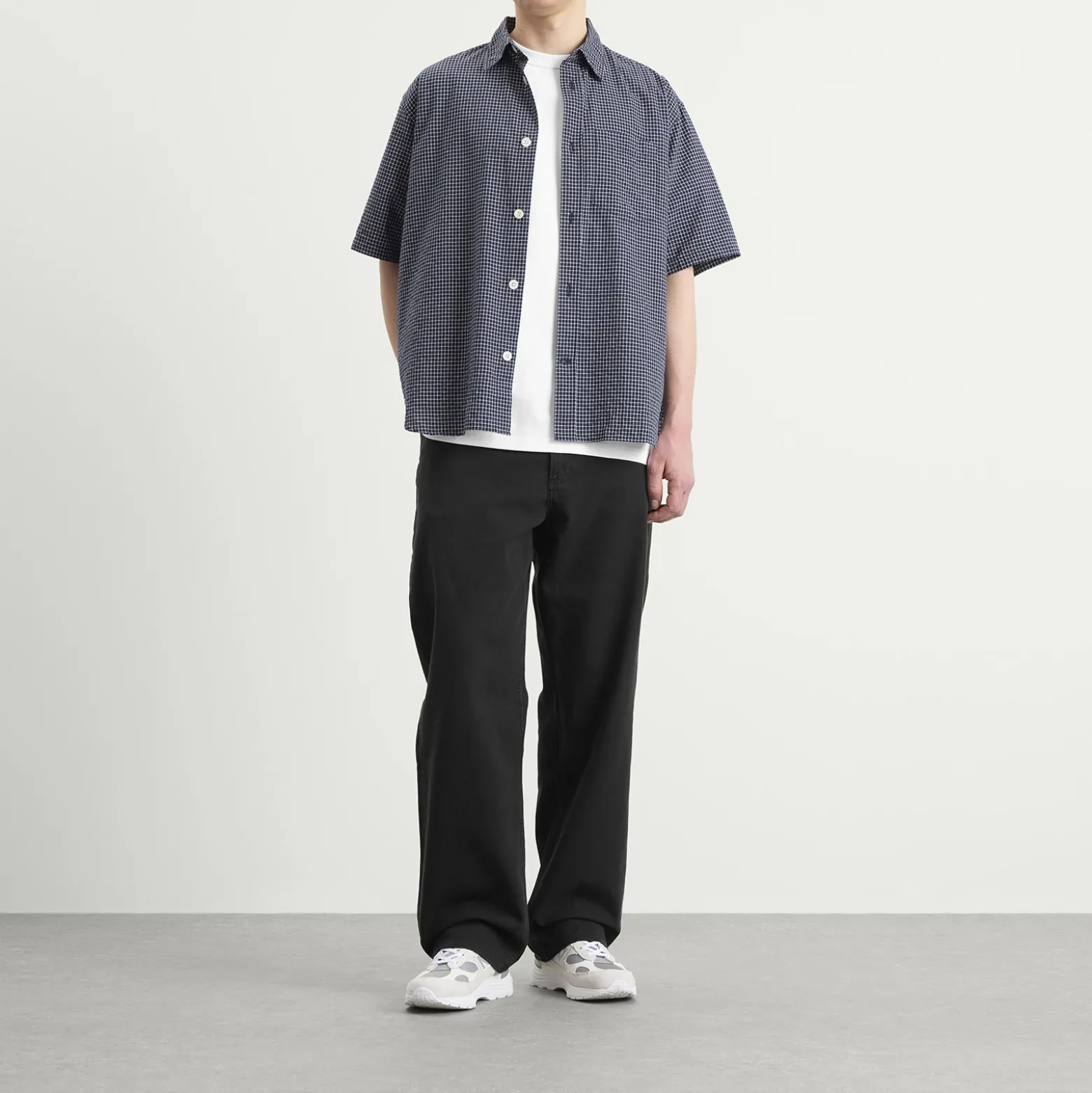 Norse Projects Espevik Oversized Check Short Sleeve Shirt