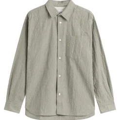 Norse Projects Falster Oversized Textured Stripe Shirt