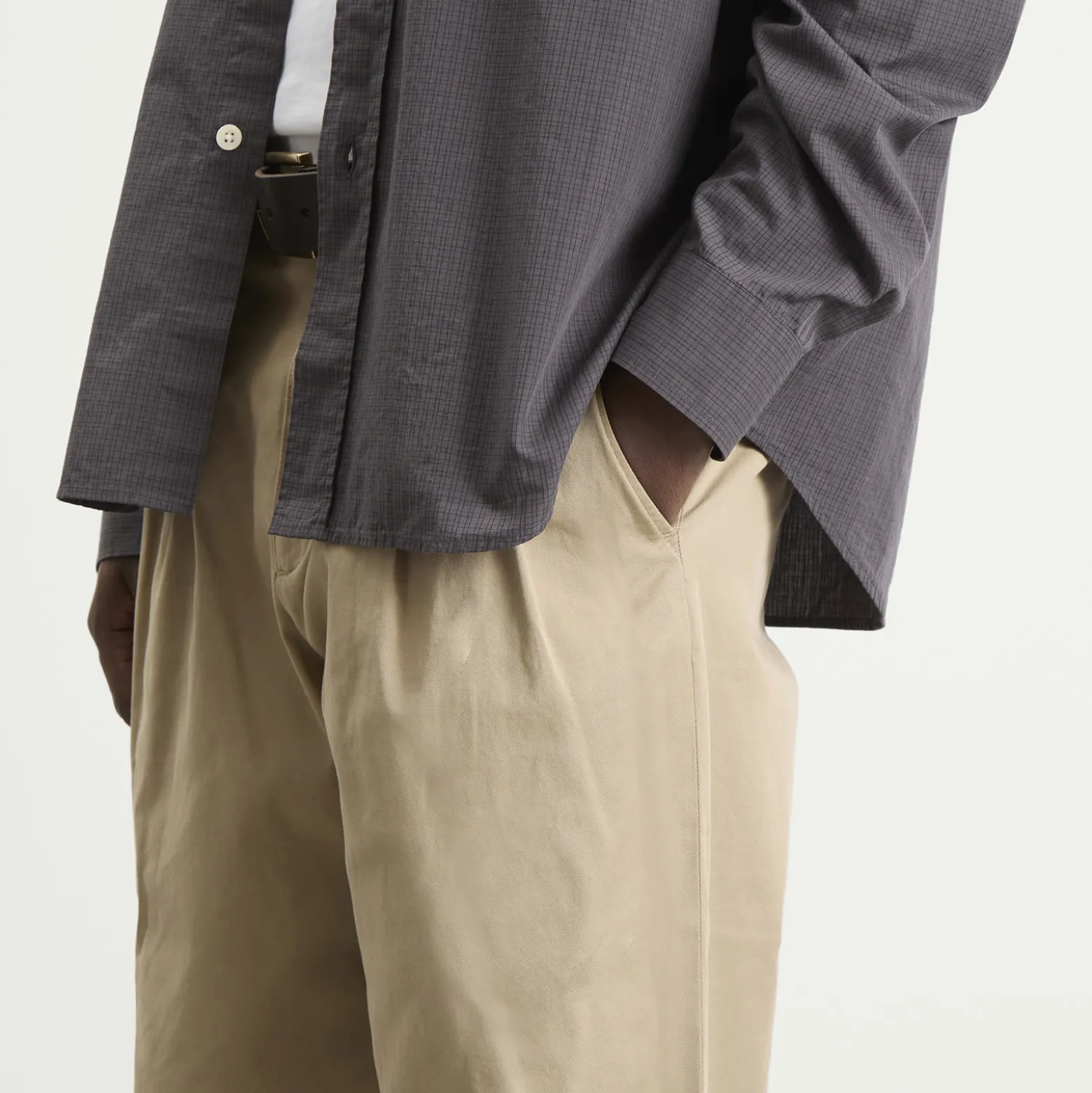 Norse Projects Hestur Relaxed Twill Pleated Trousers