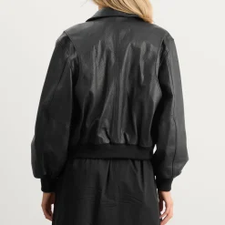 Nothing Written Classic Leather Flight Jacket