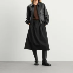 Nothing Written Classic Leather Flight Jacket