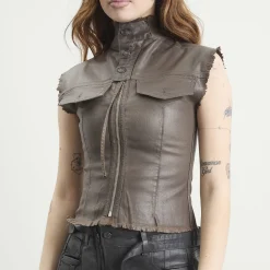 Ottolinger Glazed Denim Zip Top