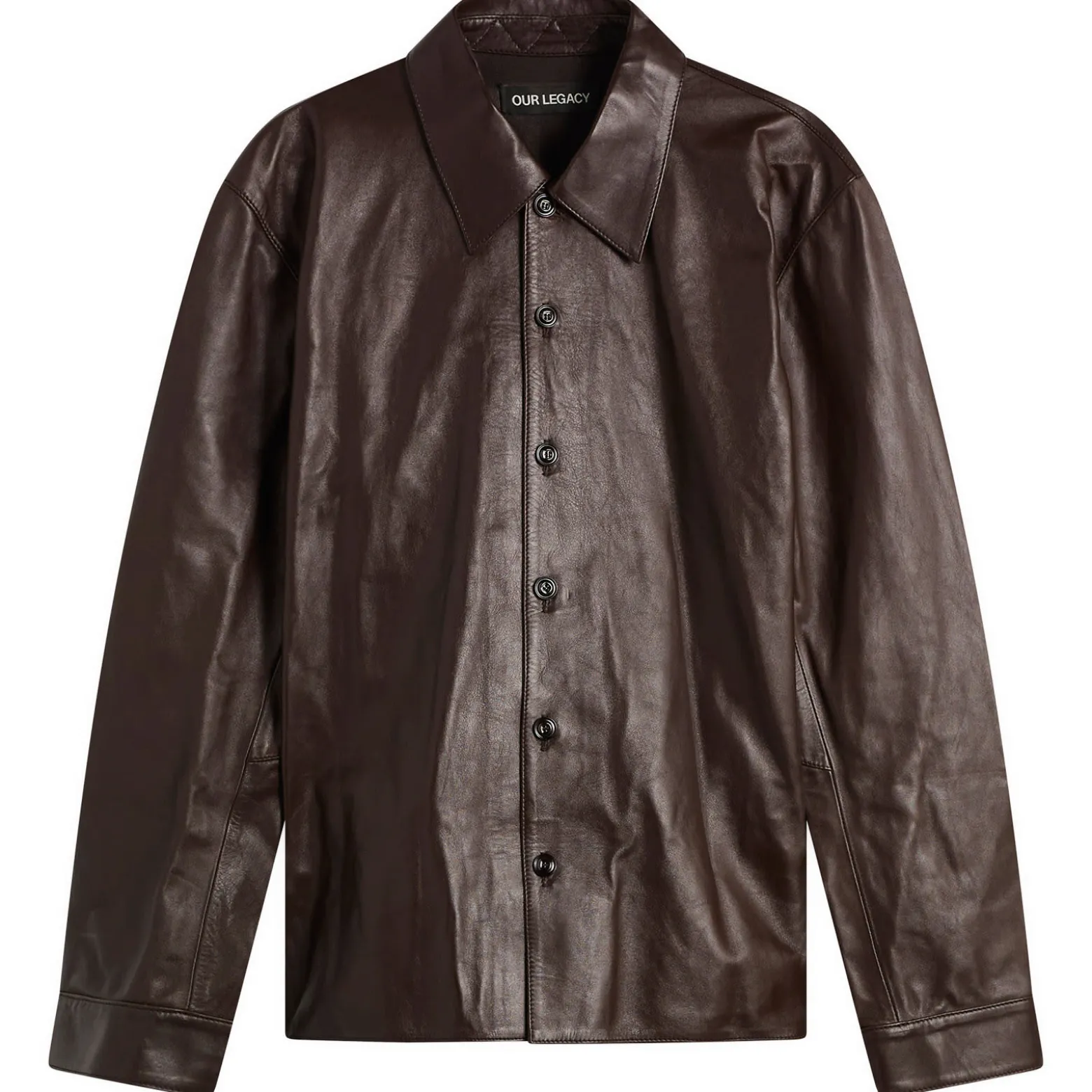Our Legacy Calfskin Leather Welding Shirt