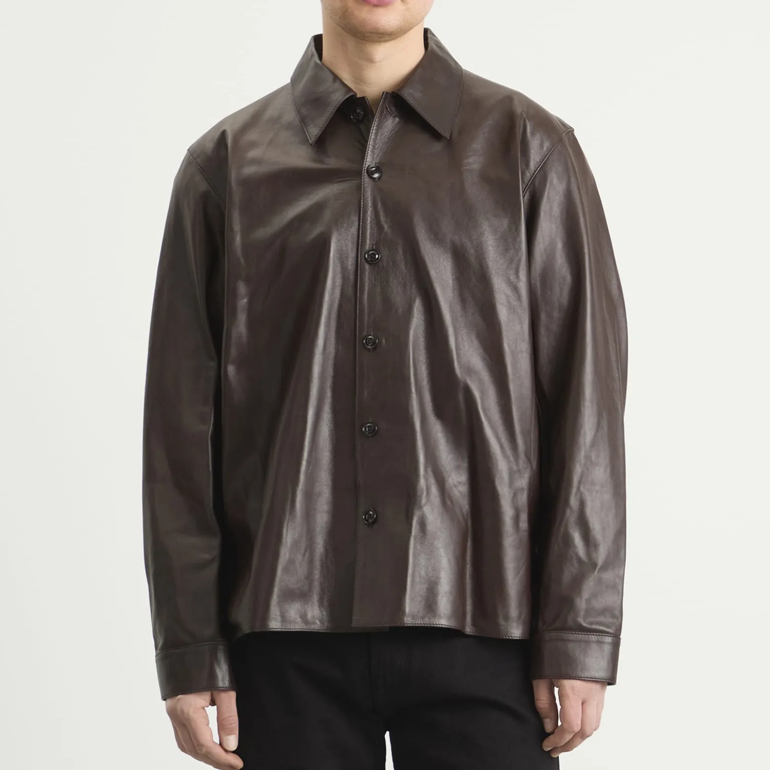 Our Legacy Calfskin Leather Welding Shirt