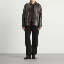 Our Legacy Calfskin Leather Welding Shirt
