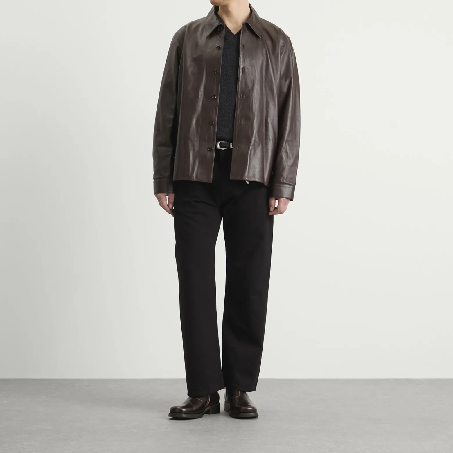 Our Legacy Calfskin Leather Welding Shirt