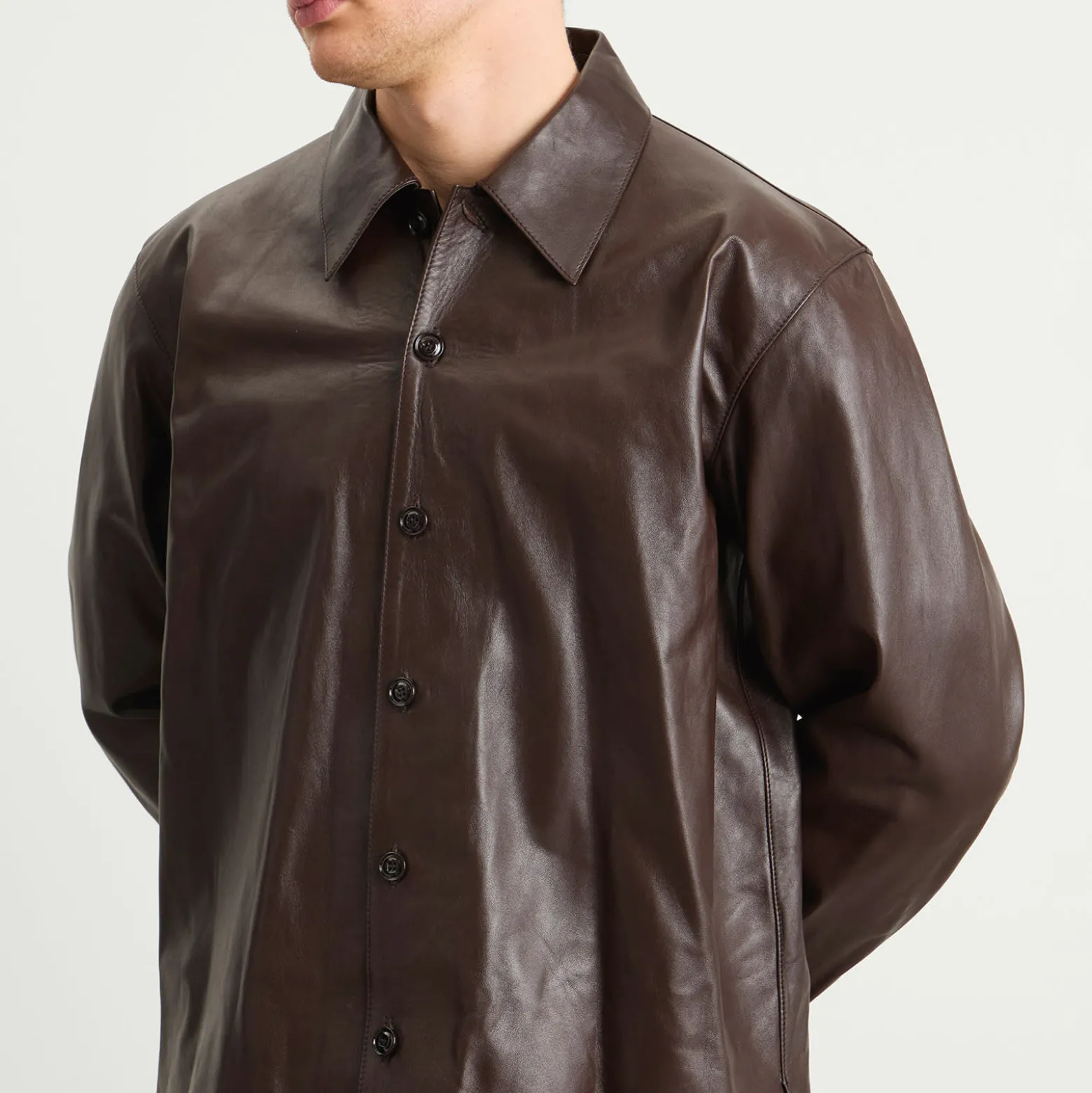 Our Legacy Calfskin Leather Welding Shirt