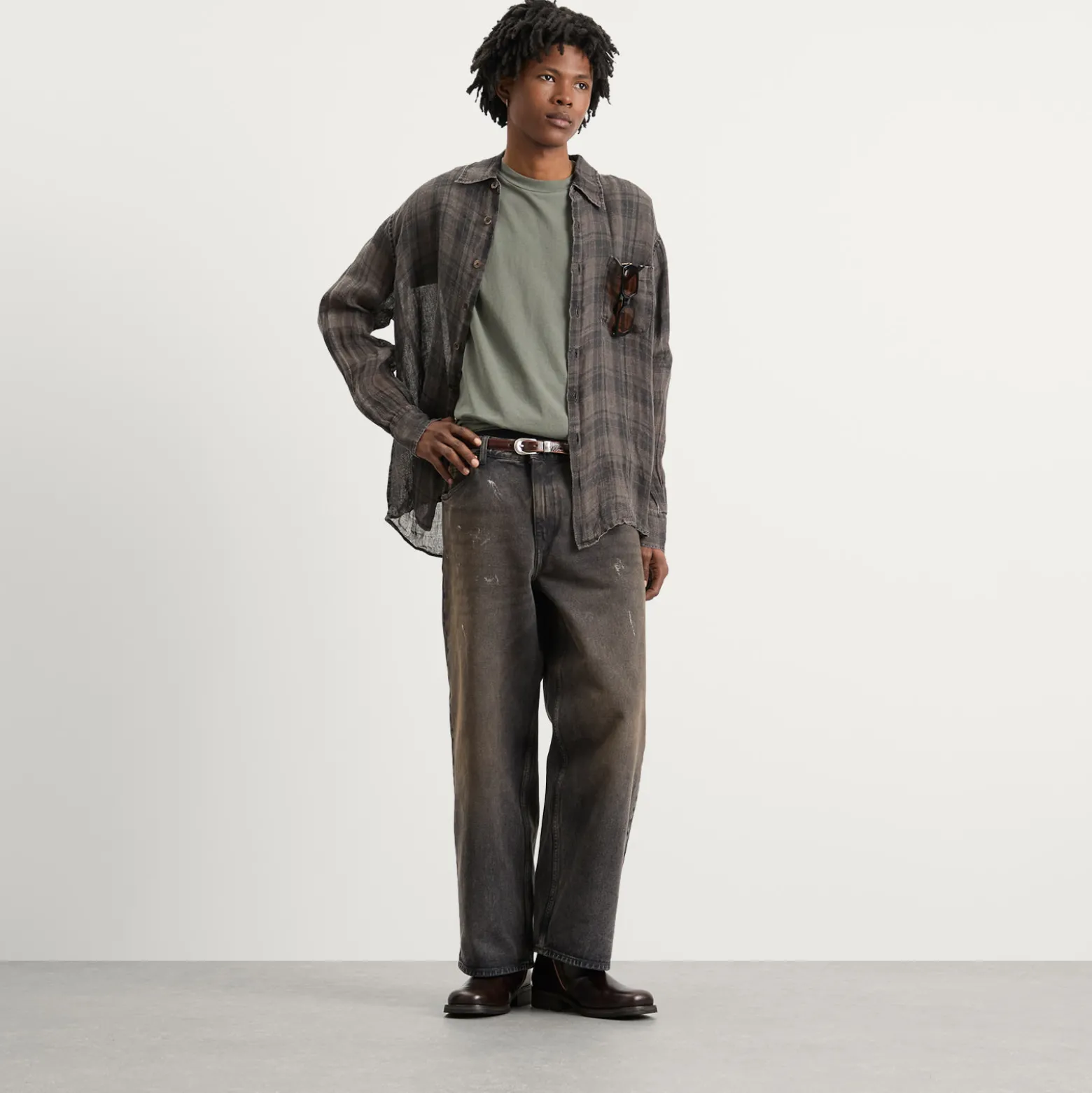 Our Legacy Check Linen Above Shirt