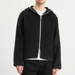 Our Legacy Hairy Wool Full Zip Hooded Jacket