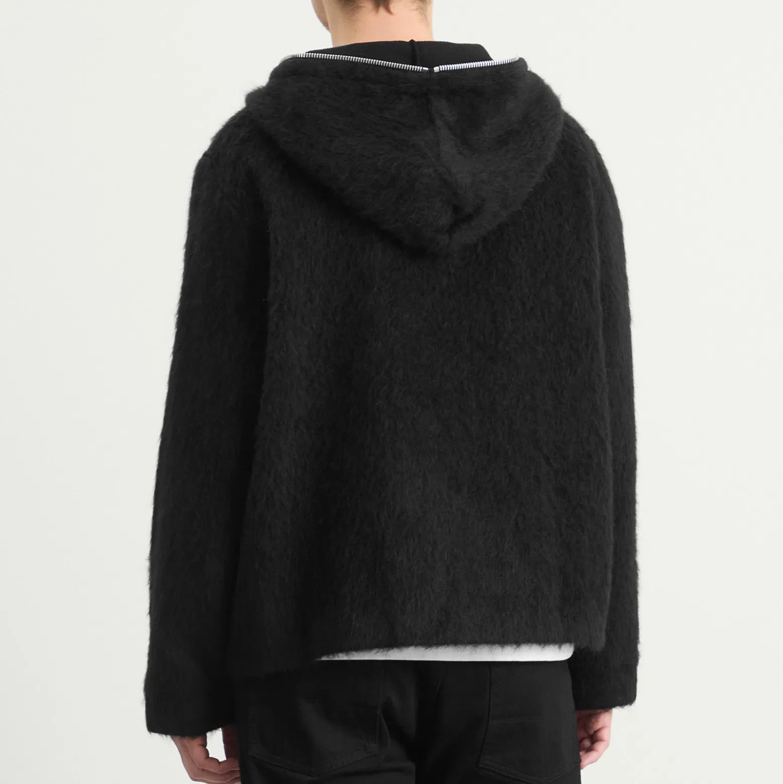 Our Legacy Hairy Wool Full Zip Hooded Jacket
